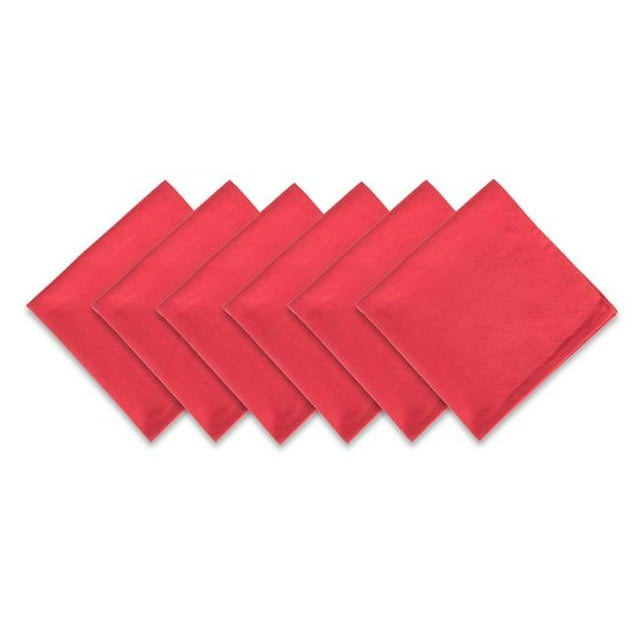 Design Imports CAMZ10713 Tomato Flat Weave Napkin Set - Set of 6