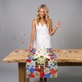 thumbnail image 5 of 4th of July Table Runner,Patriotic Flag Star Pattern Table Mat | Memorial Day Decorations - 250th Anniversary Fourth of July Kitchen Dining Table Decoration,72x13 Inch, 5 of 8