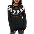 thumbnail image 1 of LUXUR Chandail d'Hiver Chaud pour Femmes, Ample, pour Festival, Noir G, 1 of 3