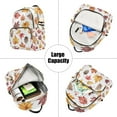 thumbnail image 5 of FORMRS Mini Backpack Purse for Women Travel Daypack Casual Shoulder Bag, Gray Autumn Leaves, 5 of 7