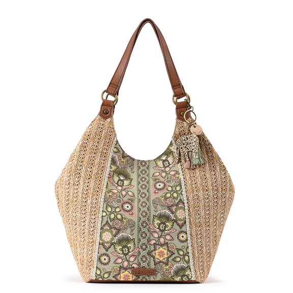 Sakroots Artist Circle Roma Shopper , Synthetic Straw from Recycled Materials