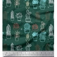 thumbnail image 1 of Soimoi Satin Silk Fabric Cactus Tree Printed Craft Fabric by The Yard 42 Inch Wide, 1 of 5