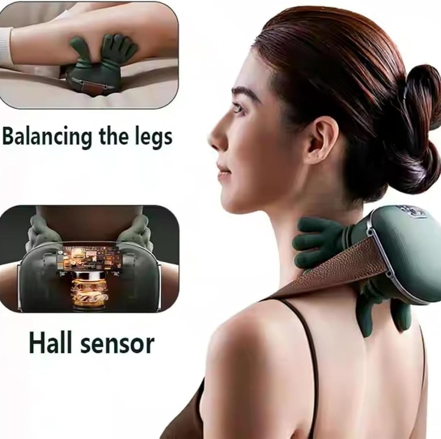 Massage Master for Shoulder & Neck, 3D Kneading Shiatsu Massager with Heat Therapy - 3-Speed Electric Deep Tissue Massage Pillow for Back Pain Relief