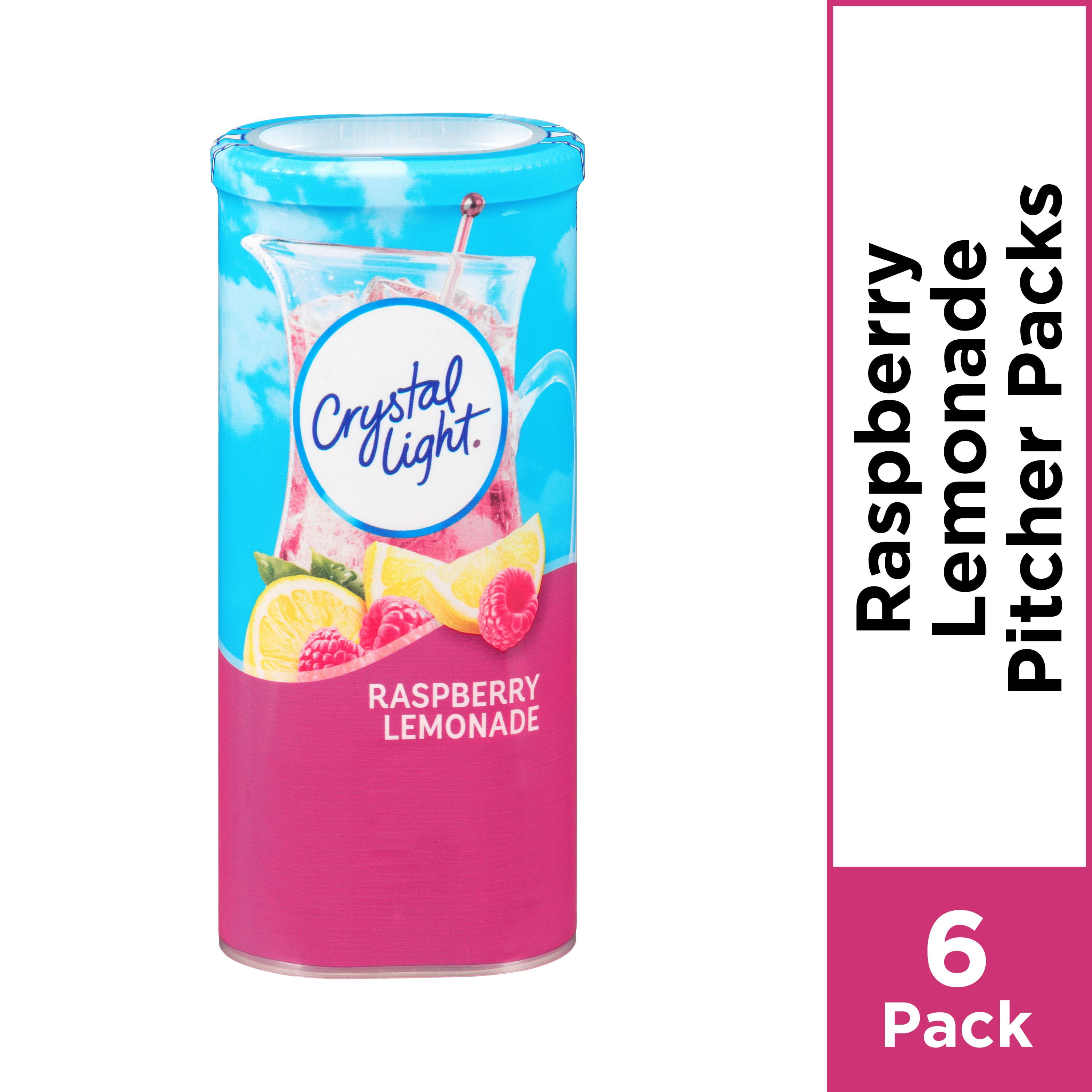 Crystal Light Raspberry Lemonade Powdered Drink Mix Caffeine Free 1 8 Oz Can Walmart Com Walmart Com