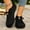 Black, variant on Viluyesy Womens Flats Shoes, Round Toe Fashion Comfortable Casual Suede Sandals Beige