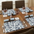 thumbnail image 2 of CounterArt "Blue Leaf Meadow" Hardboard Tabletop Placemats 4-Pack, 2 of 7