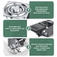 thumbnail image 4 of Ruedas giratorias, Ruedas para muebles, Ruedas para carga pesada, Diámetro de ruedas para muebles: 50 mm, transparente, 2 con freno + 2 sin freno Rojo Verde, 4 of 5