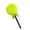 Green, variant on 2. Portable Body Powder Puff with Long Handle, Lollipop Cosmetic Applicator for Face & Under Eye Makeup