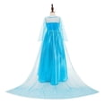 thumbnail image 5 of Vestido de Elsa de la Reina de las Nieves para niñas de 3 a 10 años, vestido de princesa Elsa para cumpleaños, disfraz de Cosplay para fiesta de carnaval de Halloween, 5 of 5