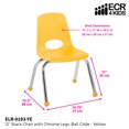thumbnail image 2 of ECR4Kids School Stack Chair Chrome Legs, Multiple Sizes/Colors/Types, 2 of 7