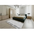 thumbnail image 5 of Ahgly Company Machine Washable Indoor Rectangle Transitional Platinum Gray Area Rugs, 2' x 5', 5 of 7