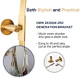 thumbnail image 2 of ANDY STAR 20 x 30 Inch Oval Shaped Tilting Vanity Mirror, Brushed Gold, 2 of 10
