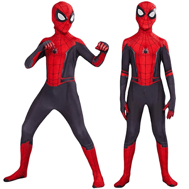 Disfraz De Spiderman Niños Hombre Araña Cosplay Mascara Pitipa JM2255-XL