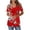Red, variant on Womens Cold Shoulder Tunic Tops with Prints Short Sleeve V Neck Graphic Tees Summer Fashion Tshirts (2XL, White-Cow)
