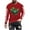 Red, variant on Fancifize Big and Tall Mardi Gras Men T-Shirt Carnival Long Sleeve Crewneck Shirt Novelty Funny Mask Graphic Holiday Tees Mardi Gras Party Top