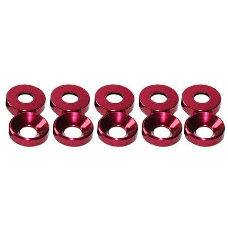 

HESITONE New Aluminum Alloy M3 Anodized Countersunk for Head Bolt Washers Gasket