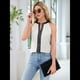 thumbnail image 5 of Camisa de con Cuello en V y Sin Mangas para Mujer, para Oficina y Trabajo. XXL, 5 of 9