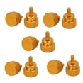 thumbnail image 4 of Uxcell 6#-32 Computer PC Case Fully Threaded Knurled Thumb Screws Gold Tone (10-pack), 4 of 4