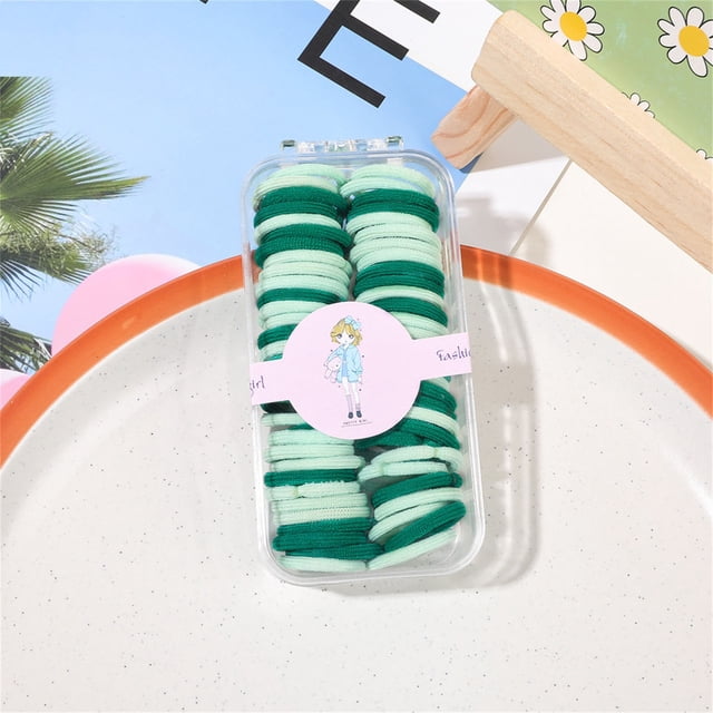 onlyliua para El Hogar 100/60 Lazos, Cabello Coleteros, Niñas Bandas de Goma, Cabello Multicolor Bandas, Cabello Accesorios, Elásticos, Cabello de Colores Cuerda, Cabello Conjunto de Coletas, Cabello