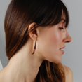 thumbnail image 5 of Humble Chic 14K Rose Gold Plated Drop Earrings for Women - Long Earrings for Women, 5 of 9
