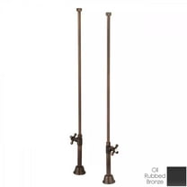 Mason Hill Collection Clawfoot Tub Straight Tub Supply Lines with Shut Off Valves