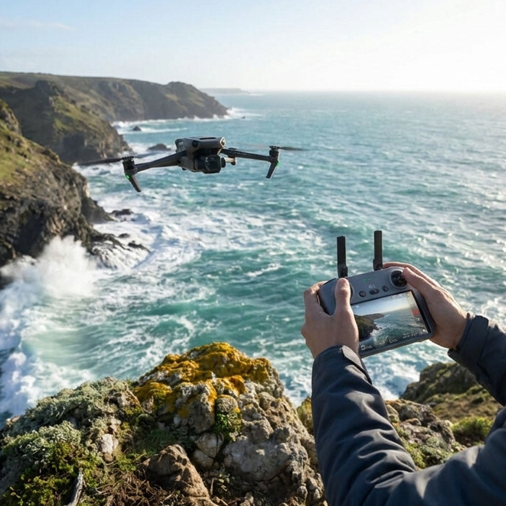 DJI Air 3S Fly More Combo Drone with RC 2 Controller, Dual Camera 4K Video Bundle, 64GB Card, Backpack and Landing Pad