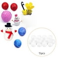 thumbnail image 2 of Relayinert Craft White Foam Ball Smooth DIY for Crafting Wedding Flower Arrangement 15pcs 100mm, 2 of 9