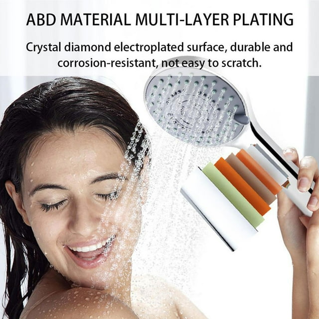 Tête de Douche en Plastique Amovible Multi-modes Réglable Anti-Rouille Électroplaque Remplaçant Salle de Bain Toilettes ABS Durable Pulvérisateur Haute Pression Sprinkler Type9