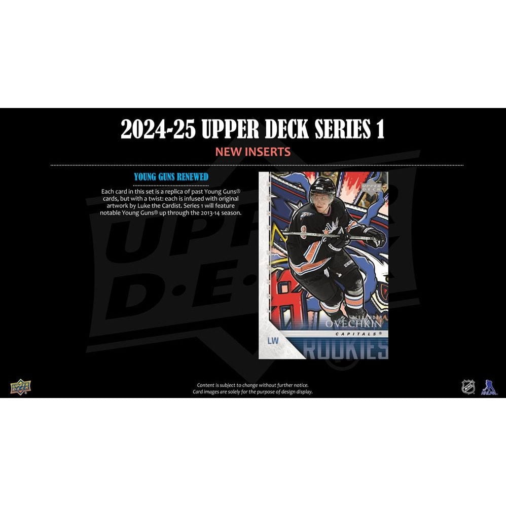 2024-25 Upper Deck Series 1 Hockey Cards (Tin)
