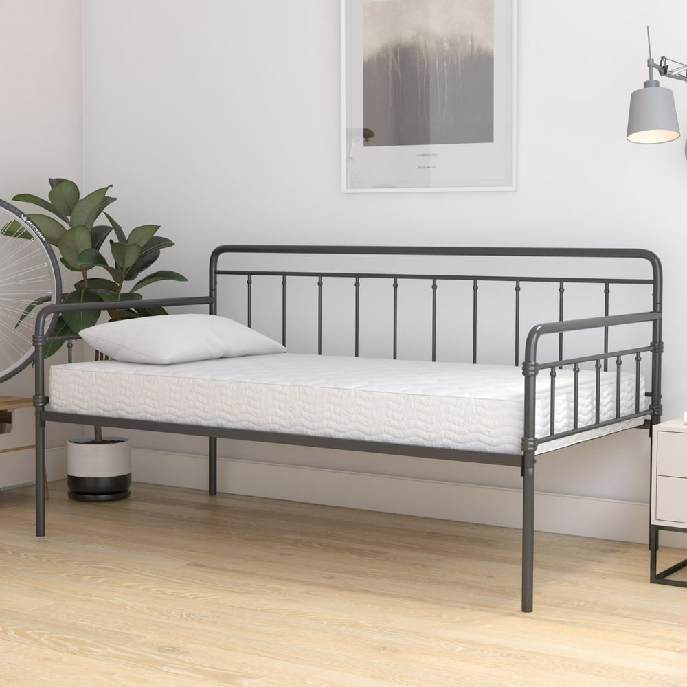 DHP Sleep 6 Inch Thermobonded High Density Polyester Fill Mattress, Twin Size