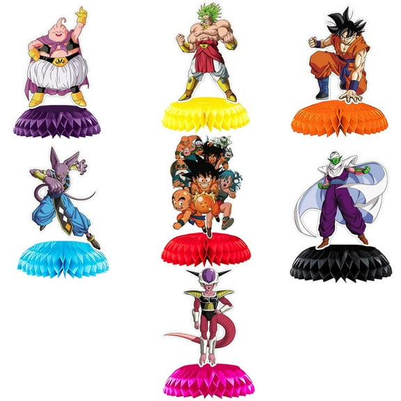 Dragon Ball Honeycomb Centerpieces Table Toppers Decorations for Birthday Party Decor Supplies