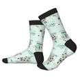 thumbnail image 2 of KLL World Travel Map Print Cool Socks Men's Women's Crew Socks Funny Crazy Novelty Stockings, 2 of 7
