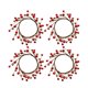 thumbnail image 1 of GOOHOCHY 4 piezas DIY Navidad Artificial Berry Wreath Colgante Guirnalda Ornamento Vela Decoración (8 cm de diámetro interno), 1 of 8