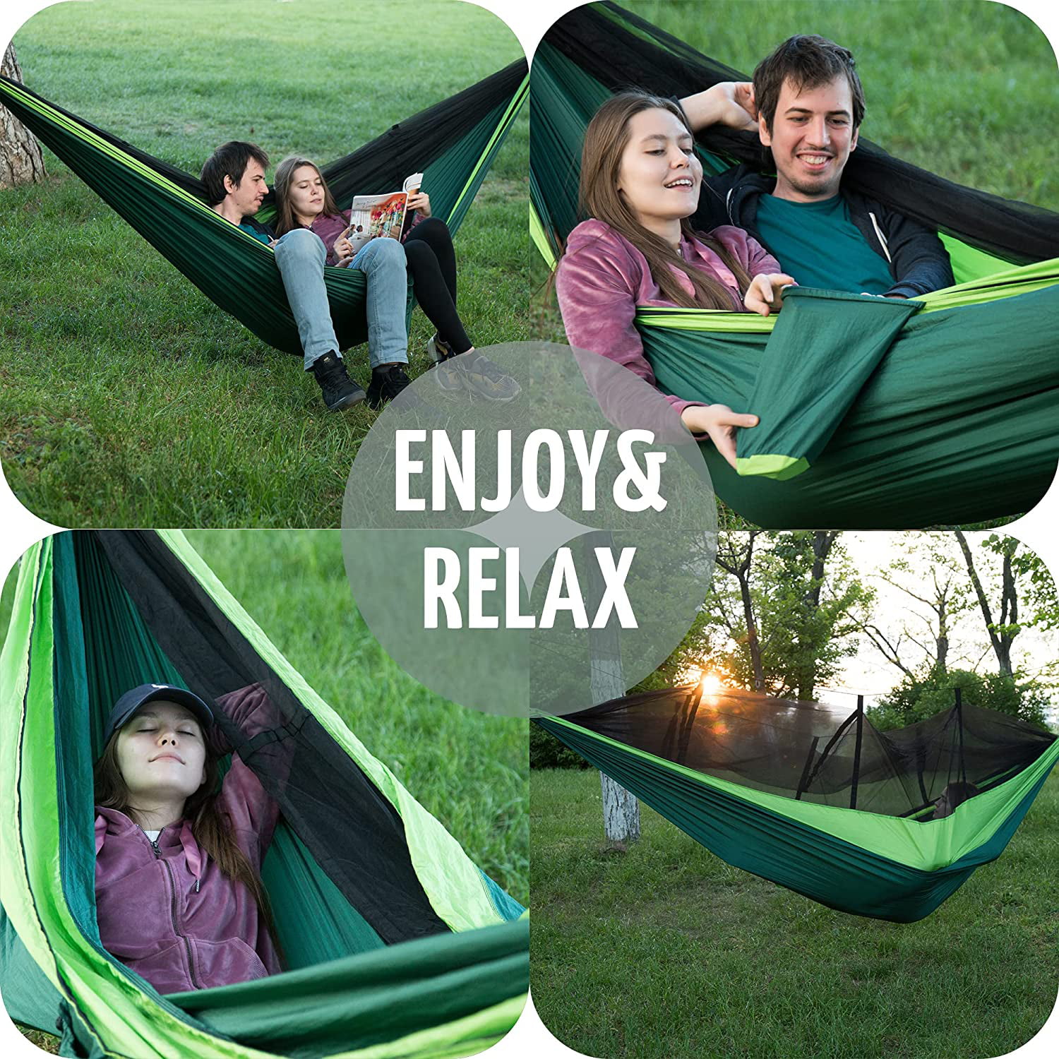 Zone Tech Travel Camping Hammock Mosquito Insect Repelling Bug Net Portable L 