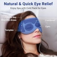 thumbnail image 6 of Cooling Eye Mask for Puffy Eyes - Migraines Headache Relief Ice Pack Mask Products - Face Cold Compress After Surgery - Great Birthday Gifts for Women Mom Grandma Sister Girlfriend Teacher (Pink), 6 of 8