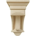 thumbnail image 2 of Ekena Millwork 6 1/2"W x 6 1/2"D x 12"H Raised Fluting Corbel, Rubberwood, 2 of 4
