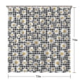 thumbnail image 5 of Waterproof Cute Boho Daisy Shower Curtain 72x72 Inch Boho Style Polyester Unique Shower Curtain for Bathroom Hotel Home Decor with 12 Plastic Hooks, 5 of 5