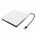 thumbnail image 1 of Lecteur DVD Externe Slim USB 3.0 RW CD-RW pour PC Portable Mac Blanc, 1 of 5