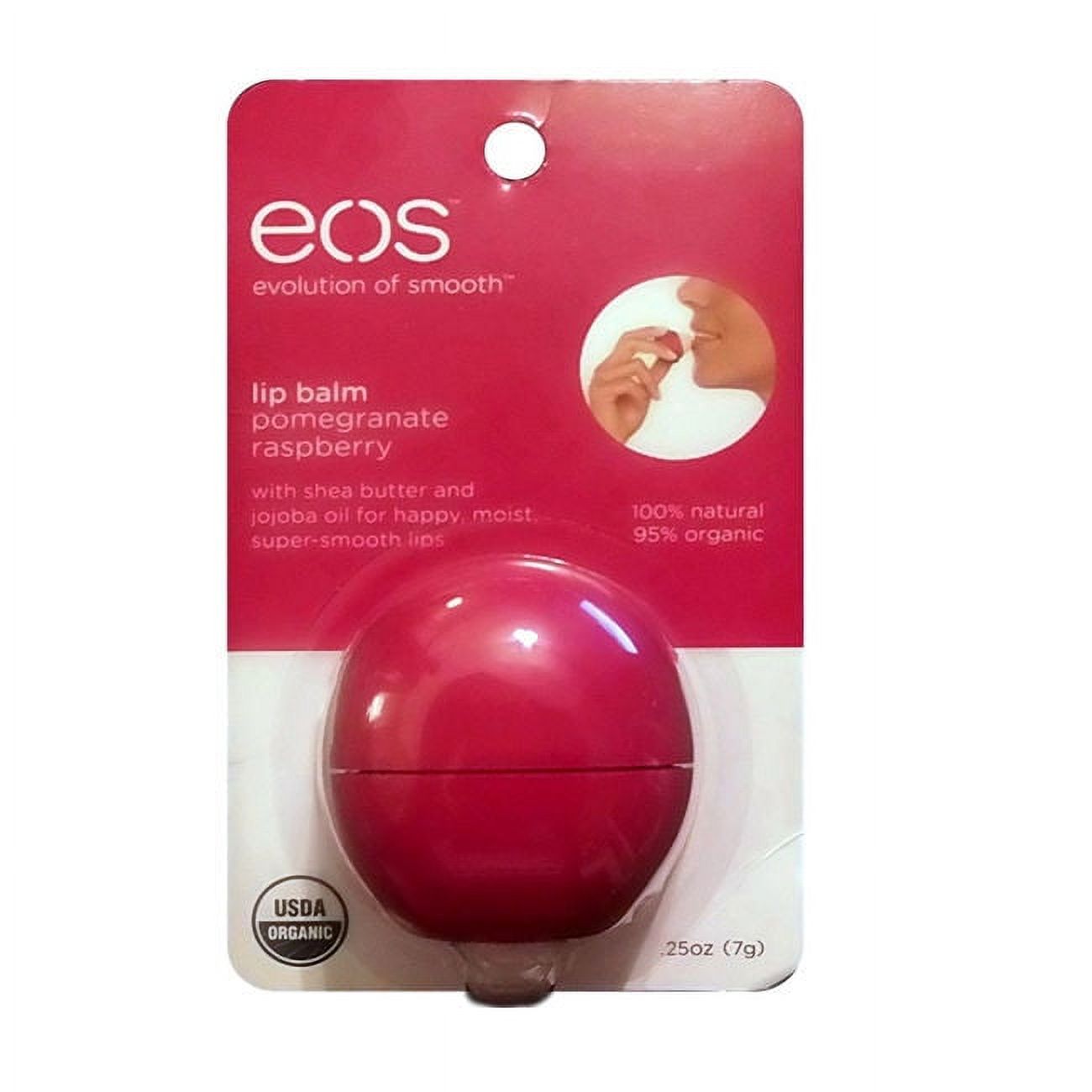 eos Organic Lip Balm, Pomegranate Raspberry - image 3 of 6