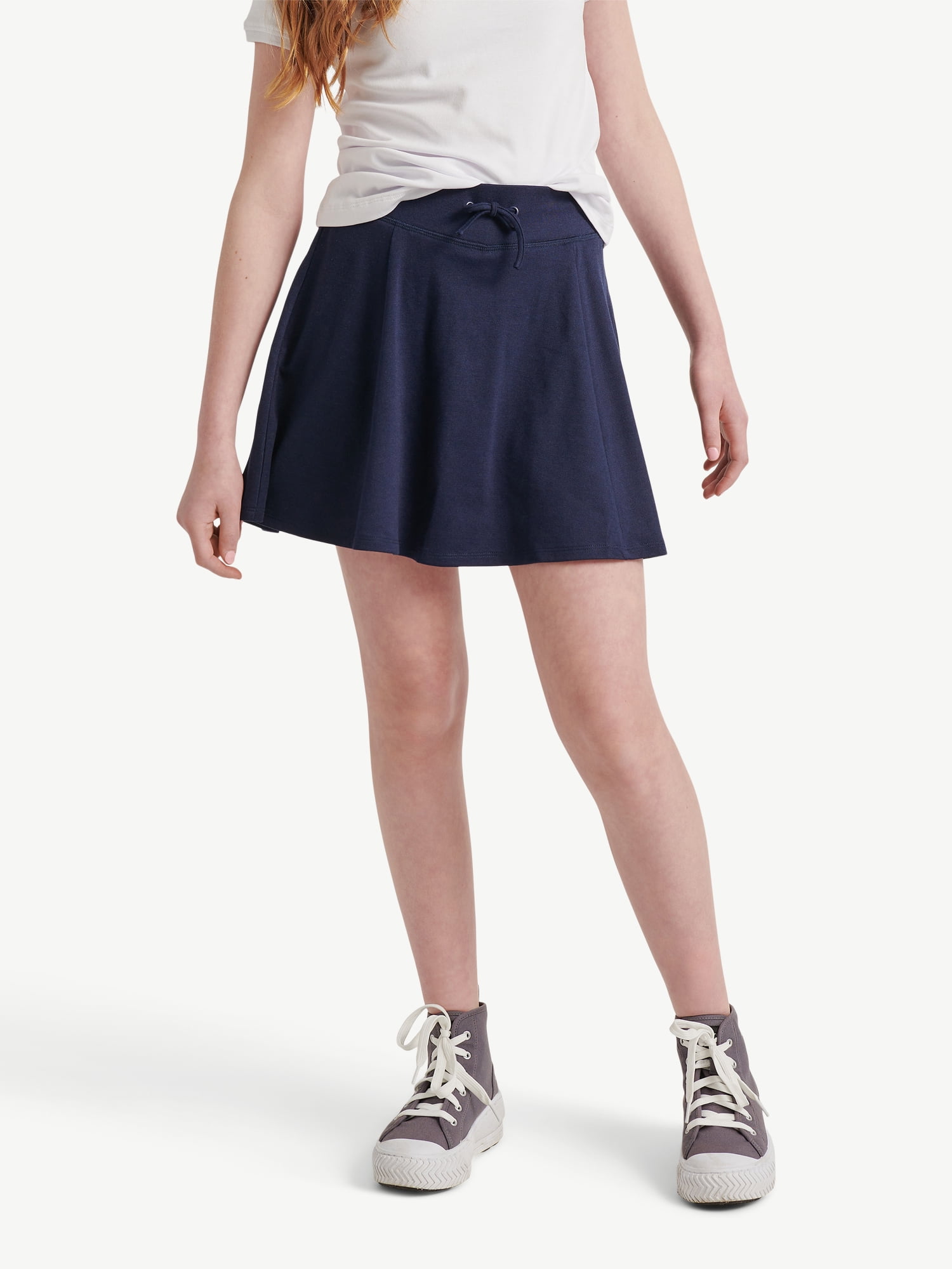 Justice Girls Uniform Knit Skater Skirt, 2-Pack, Sizes XS-XLP
