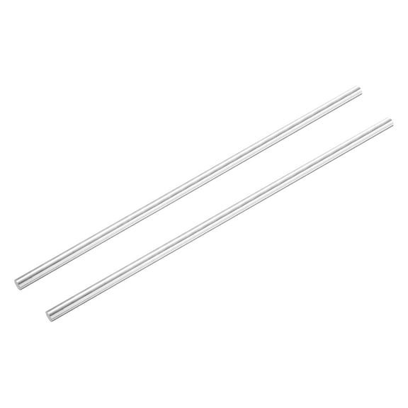 Uxcell 2 Pcs Aluminum Rods,0.26" Dia 14"Long Solid Round Rod Stick 6061 Extruded Lathe Bar Stock Aluminum Metal Rods