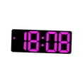 thumbnail image 3 of GUOOL Horloge Murale Numérique Calendrier Répétition Table Horloge de Bureau Électronique Alarme LED Rose Rose Rouge, 3 of 9