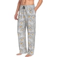 thumbnail image 2 of Yiaed Daisies Flowers Print Men's Lounge Pants, Loose PJ Bottoms, Long Pajama Pants for Men-Large, 2 of 5