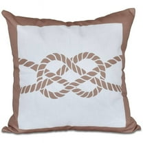 Simply Daisy 16" x 16" Nautical Knot Geometric Print Pillow