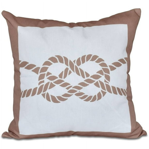 Simply Daisy 16" x 16" Nautical Knot Geometric Print Pillow