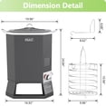 thumbnail image 3 of NUUK 30QT Oil Free Outdoor Turkey Fryer, Propane Deep Fryers Burner Stand, 6,000 BTU Cast Iron Burner, Outdoor Deep Fryer, Ideal for Outdoor Cooking, 3 of 9