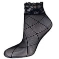 thumbnail image 2 of 10 Pairs Womens Socks Ultrathin Sexy Fishnet Mesh Lace Short Ankle High Socks, 2 of 2