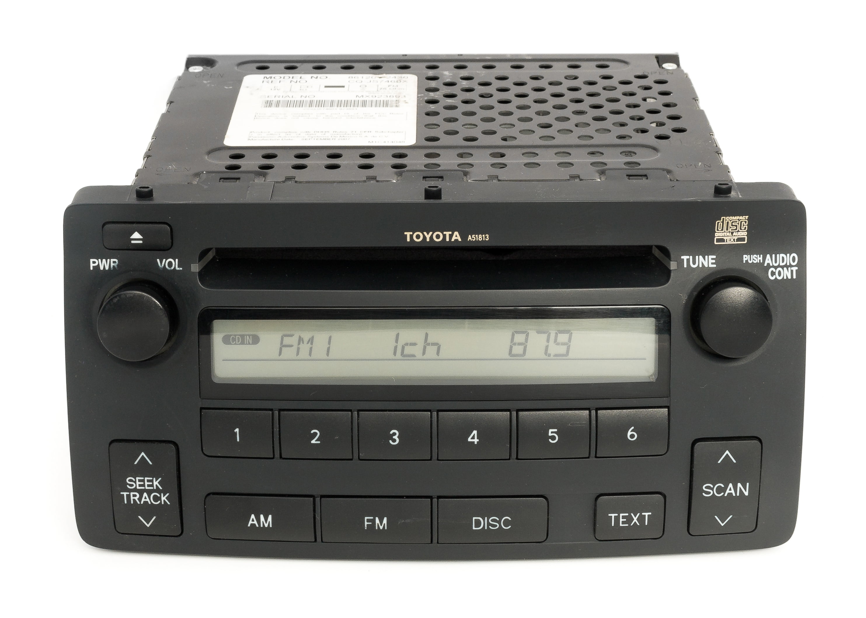Restored 20042008 Toyota Corolla Radio AM FM CD 8612002430 ID CQ