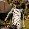 thumbnail image 4 of Chihuahua and Pioneer Flower Apron-Garden Aprons for Women with Pockets-Cotton Linen Waterproof Kitchen Cooking Gardening Aprons Adjustable for Kitchen,Cooking,BBQ and Salon 33x27 Inch, 4 of 7