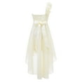 thumbnail image 3 of Alvivi Kids Flower Girls One-Shoulder Bridesmaid Dress Evening Formal Party Gown, 3 of 7